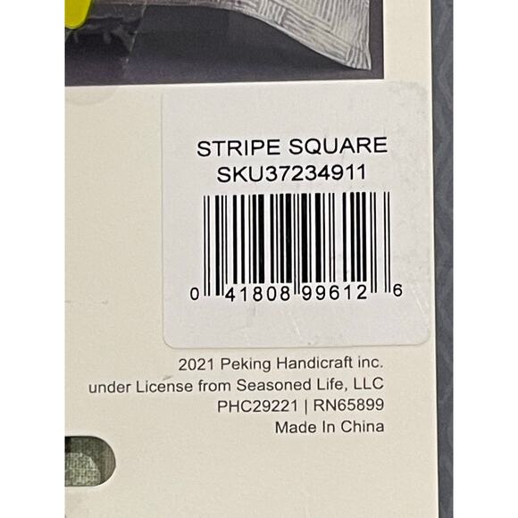 Ayesha Curry Stripe Square 3-Piece Quilt Set, Full/Queen, Green New - Picture 10 of 10